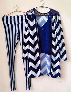 Combo Of Beautiful Top Shrug With Pant