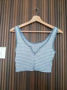 Striped Cropped Tank Top