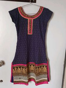 Elegant Blue Kurta Set with Dupatta