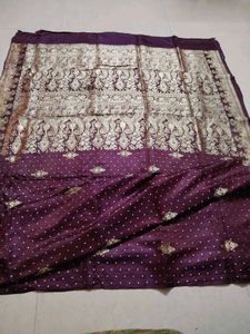 Elegant Purple Banarasi Saree