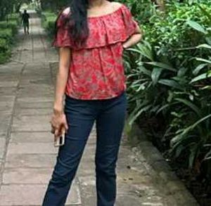 Red Floral Off-Shoulder Top