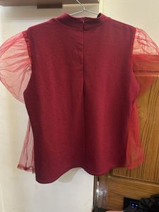 Chic Sheer Sleeve Top