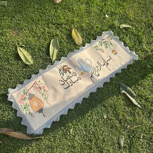 Brand new Handpainted Ramadan Mubarak Table Runner