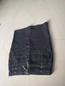 Chic Black Mini  pencil Skirt