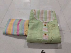 Beautiful Light Green dress material