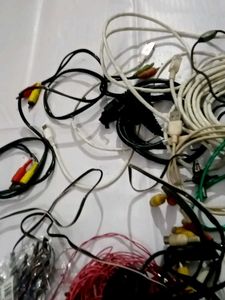 Assorted Electronic Cables &amp; Adapters