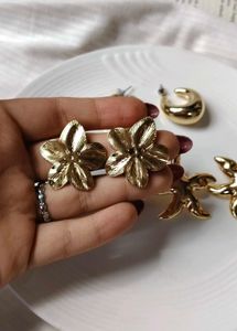 PRINTEREST Flower Earrings