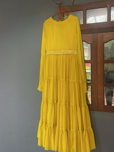 once worn Yellow Tiered Ethnic Go