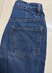 Dark Blue Wide Leg Jeans