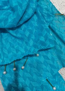 Georgette Shimmer Party Wear Stole