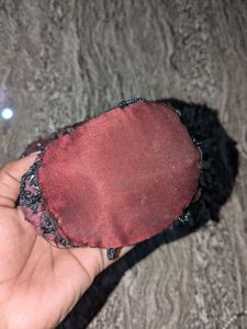 Beaded Maroon Velvet Potli