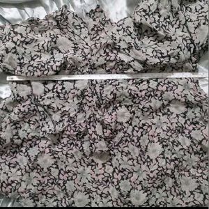Floral Print Tiered Ruffle Top