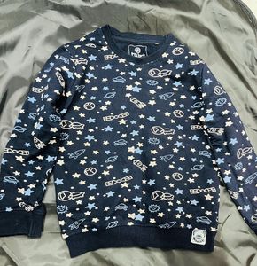 Space Print Sweatshirt