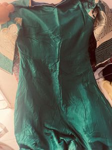 Elegant Green Embroidered Gown
