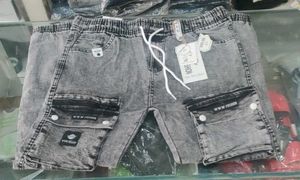 Gray Cargo Shorts