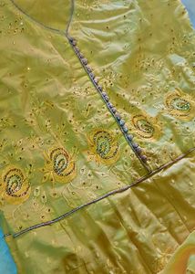 totally New 🆕 Elegant Yellow Embroidered Gown