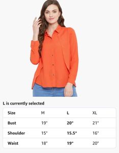 Vibe layered orange Shirt