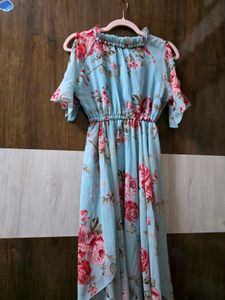 Beautiful Floral Cold Shoulder Dress
