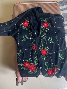 Embellished Floral Cardigan