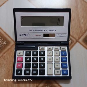 Vintage GLTZEN Calculator CT-8814V