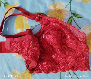 Beautiful Red Colour Women Bra