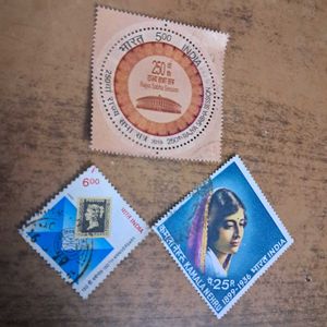 Set of 3 different shaped stamps