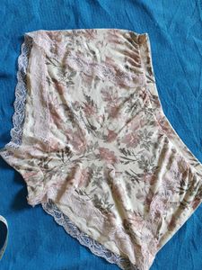 Floral Lace Trim Briefs