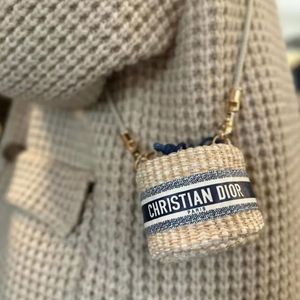 Dior VIP novelty Straw bag