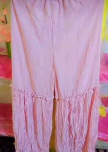 Pink Embellished Sharara Dress