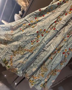 Embroidered Light Blue Ethnic Gown