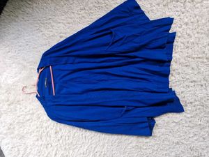 zara Blue Open Front Cardigan