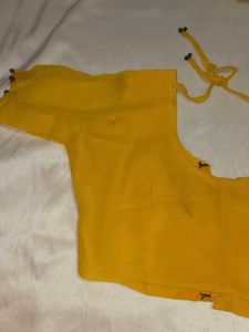 Yellow Embellished Saree
