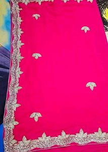Beautiful Handwork Saree with blouse