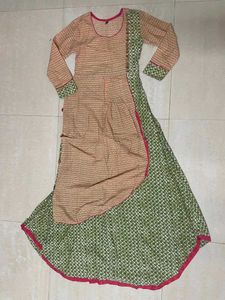 Patterned Long Sleeve Dress