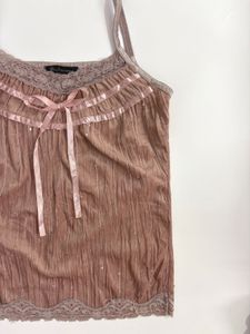 Coquette lace cami top