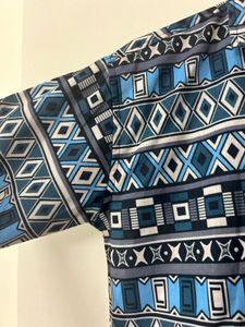Stylish Geometric Print Short Sleeve Shirt