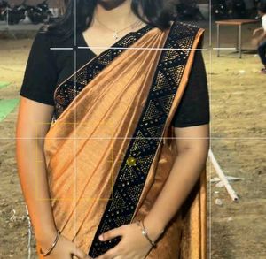 Elegant Copper Saree