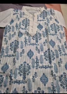 Elegant Floral Print Kurta