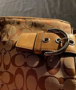 Coach Signature Buckle Shoulder Bag