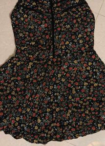 A line floral beach dress