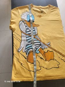 Yellow Donald Duck Graphic T-Shirt