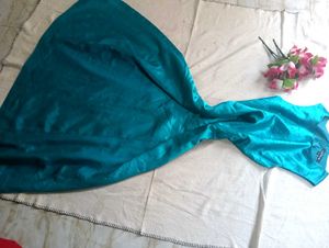 Elegant Teal Maxi Dress