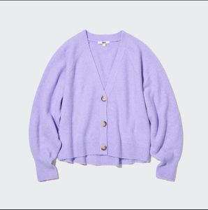 Chic Lavender Knit Cardigan