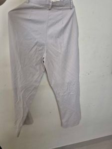 Classic Beige Wide-Leg Trousers