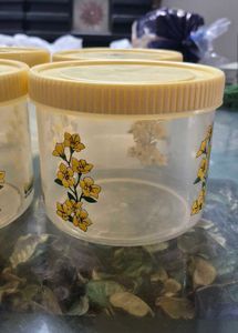 NEW -Set of 6 Airtight Kitchen Storage Containers
