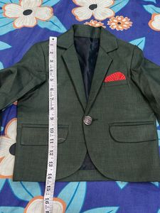 kids partywear Green Three-Piece Suit for Boys