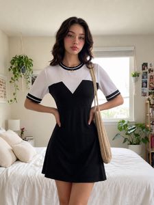 Vintage Two-Tone Knit Dress