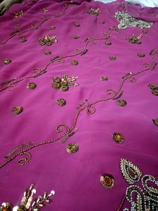 Embroidered Silk Saree