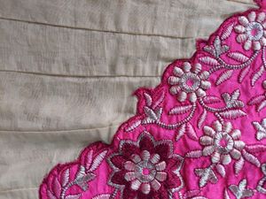 Pink and Beige Anarkali Kurta