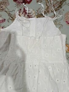 Chic White Broderie Anglaise Dress